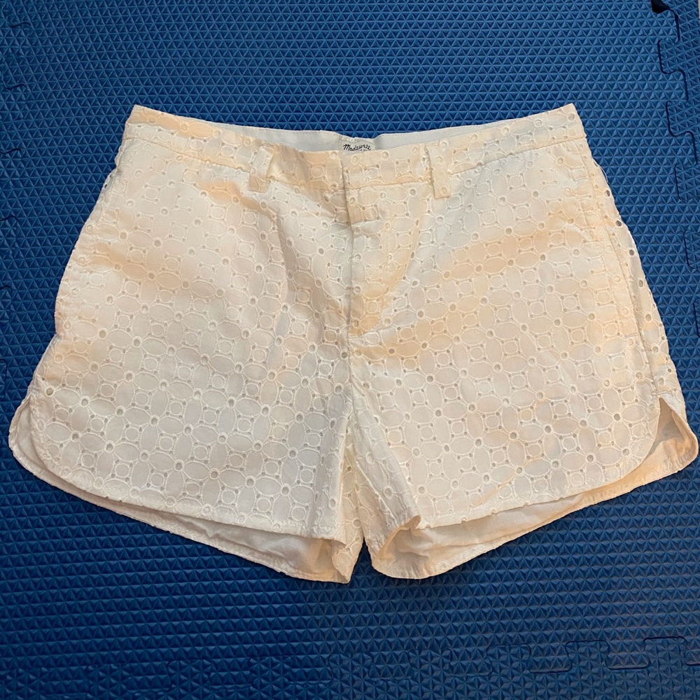 **brand new** madewell white shorts